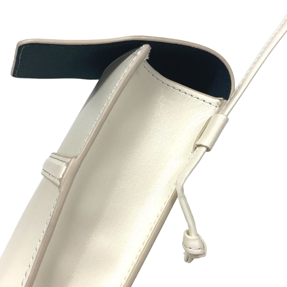 CELINE Pouch leather white By Edith Slimane Women Used