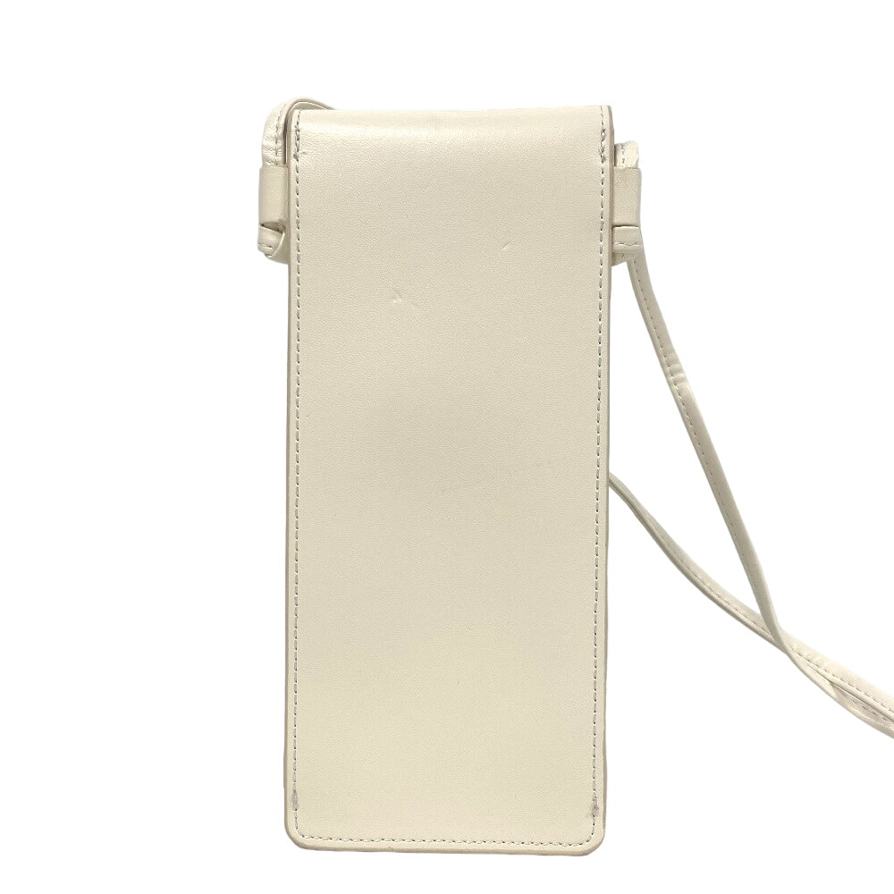 CELINE Pouch leather white By Edith Slimane Women Used