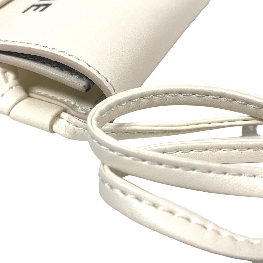 CELINE Pouch leather white By Edith Slimane Women Used