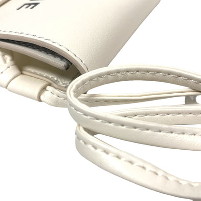 CELINE Pouch leather white By Edith Slimane Women Used