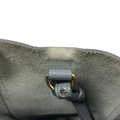 CELINE Handbag leather gray 2WAYShoulder Vertical hippo small Women Used
