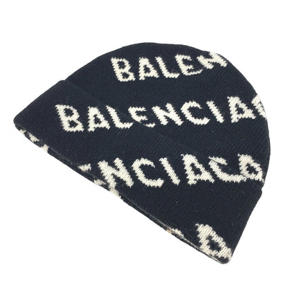 BALENCIAGA Knit cap wool black Women