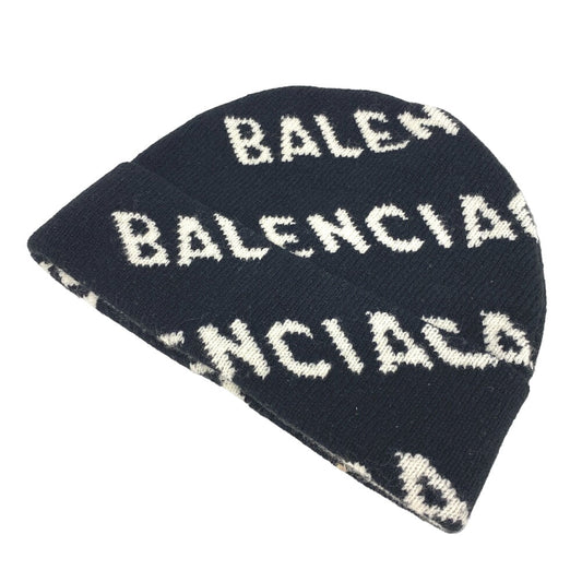 BALENCIAGA Knit cap wool black Women