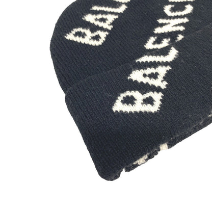 BALENCIAGA Knit cap wool black Women