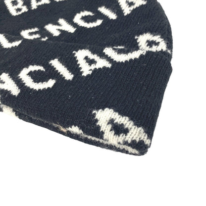 BALENCIAGA Knit cap wool black Women