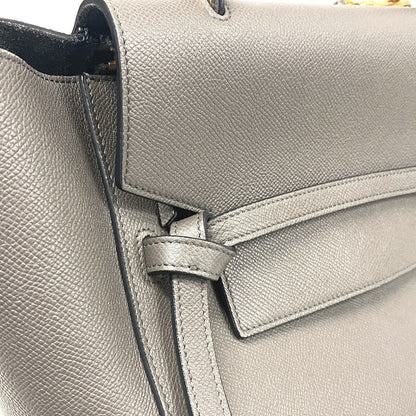 CELINE Handbag leather gray 2WAY Belt bag mini Women Used