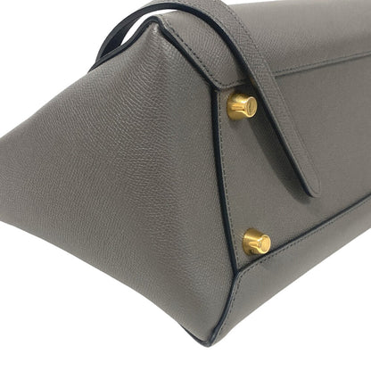CELINE Handbag leather gray 2WAY Belt bag mini Women Used