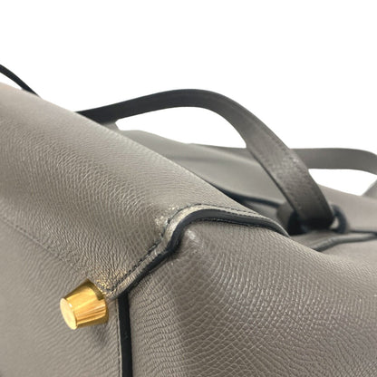CELINE Handbag leather gray 2WAY Belt bag mini Women Used