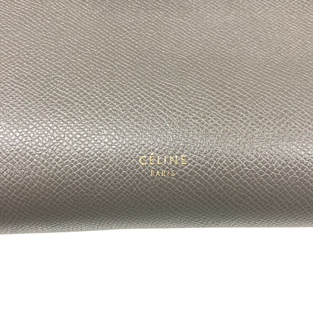 CELINE Handbag leather gray 2WAY Belt bag mini Women Used