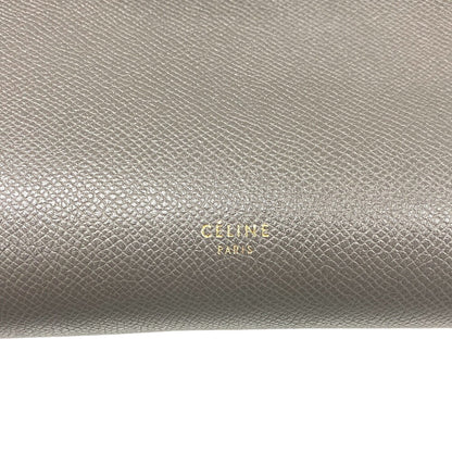 CELINE Handbag leather gray 2WAY Belt bag mini Women Used
