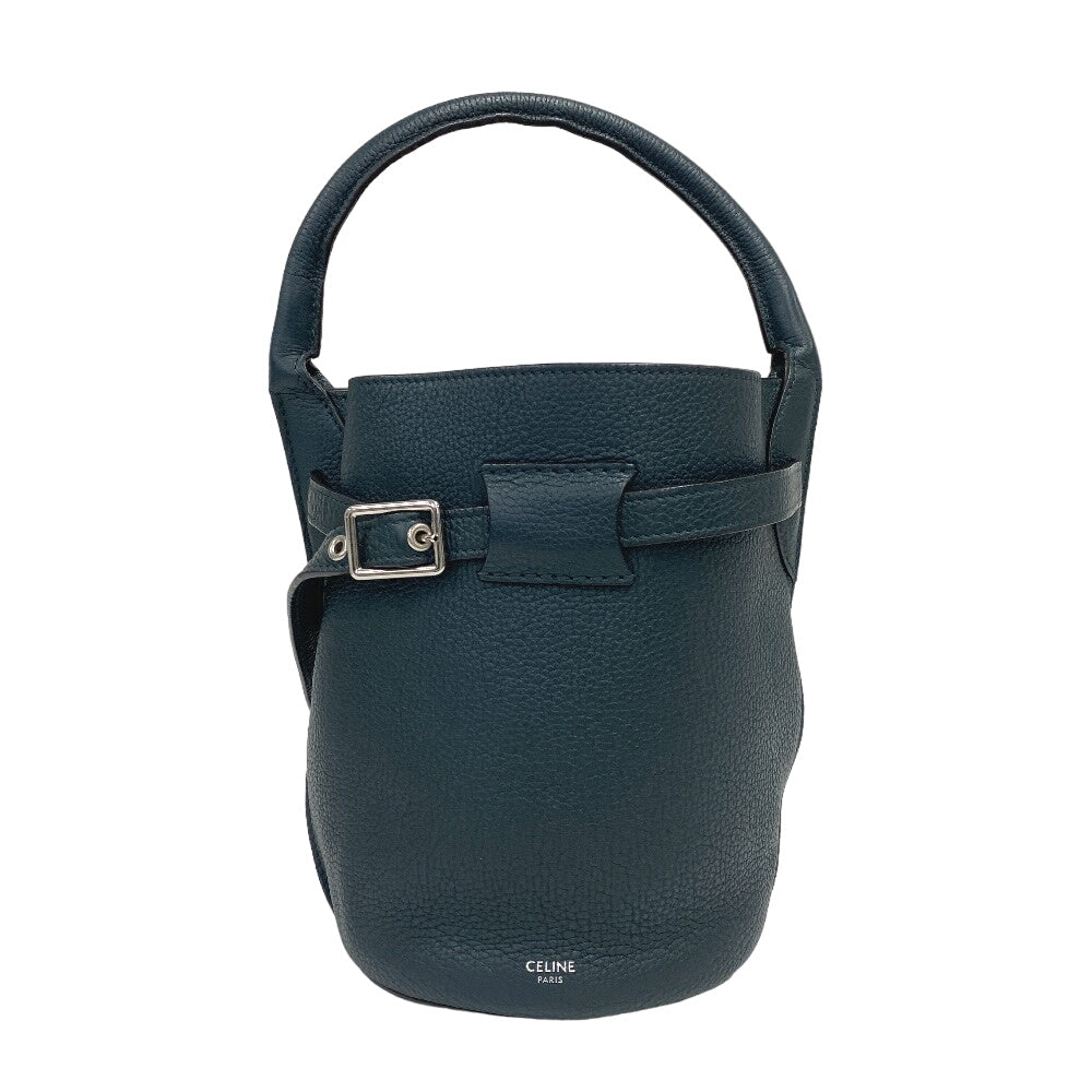 CELINE Handbag leather green Bucket Nano Big bag Women Used