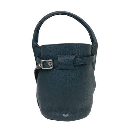CELINE Handbag leather green Bucket Nano Big bag Women Used
