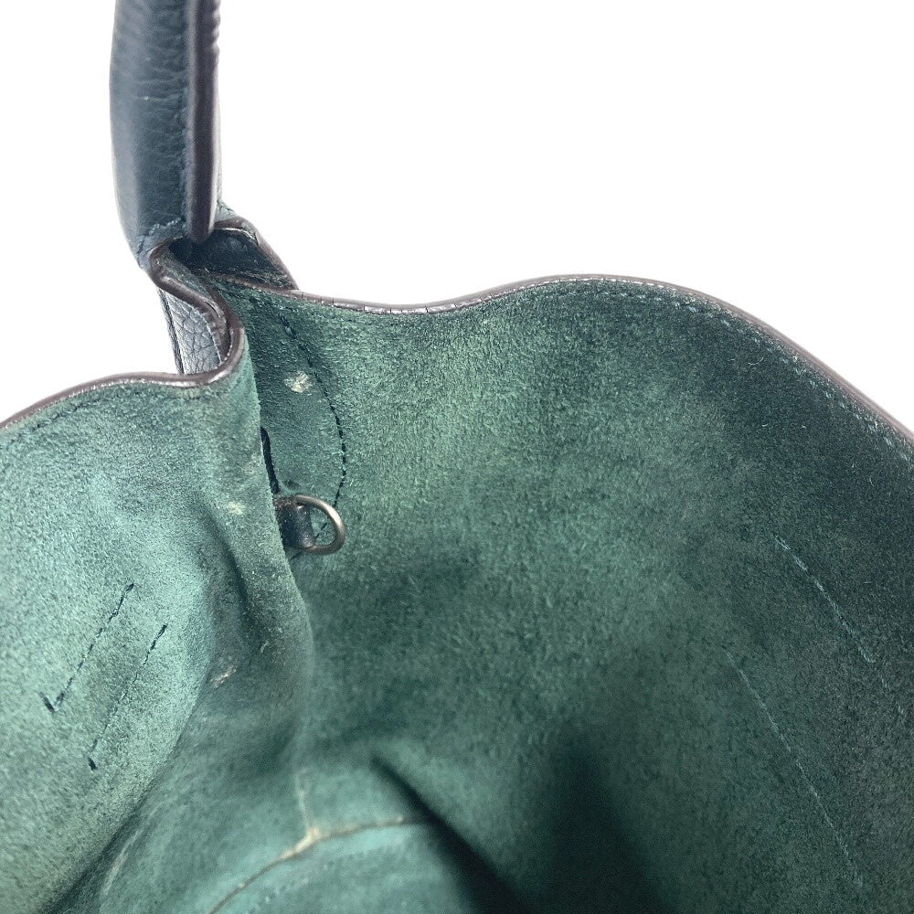 CELINE Handbag leather green Bucket Nano Big bag Women Used