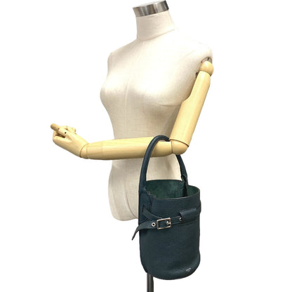 CELINE Handbag leather green Bucket Nano Big bag Women Used
