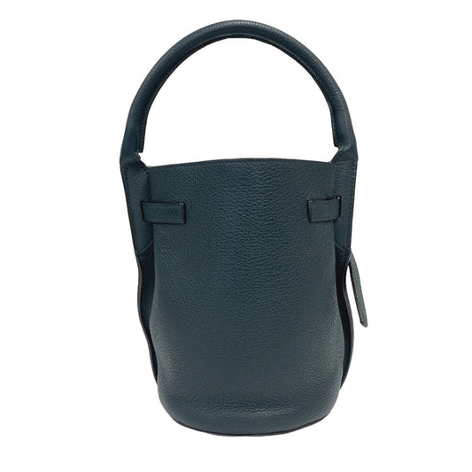 CELINE Handbag leather green Bucket Nano Big bag Women Used