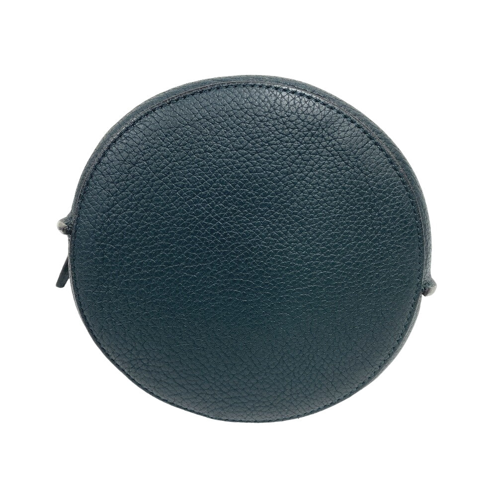CELINE Handbag leather green Bucket Nano Big bag Women Used