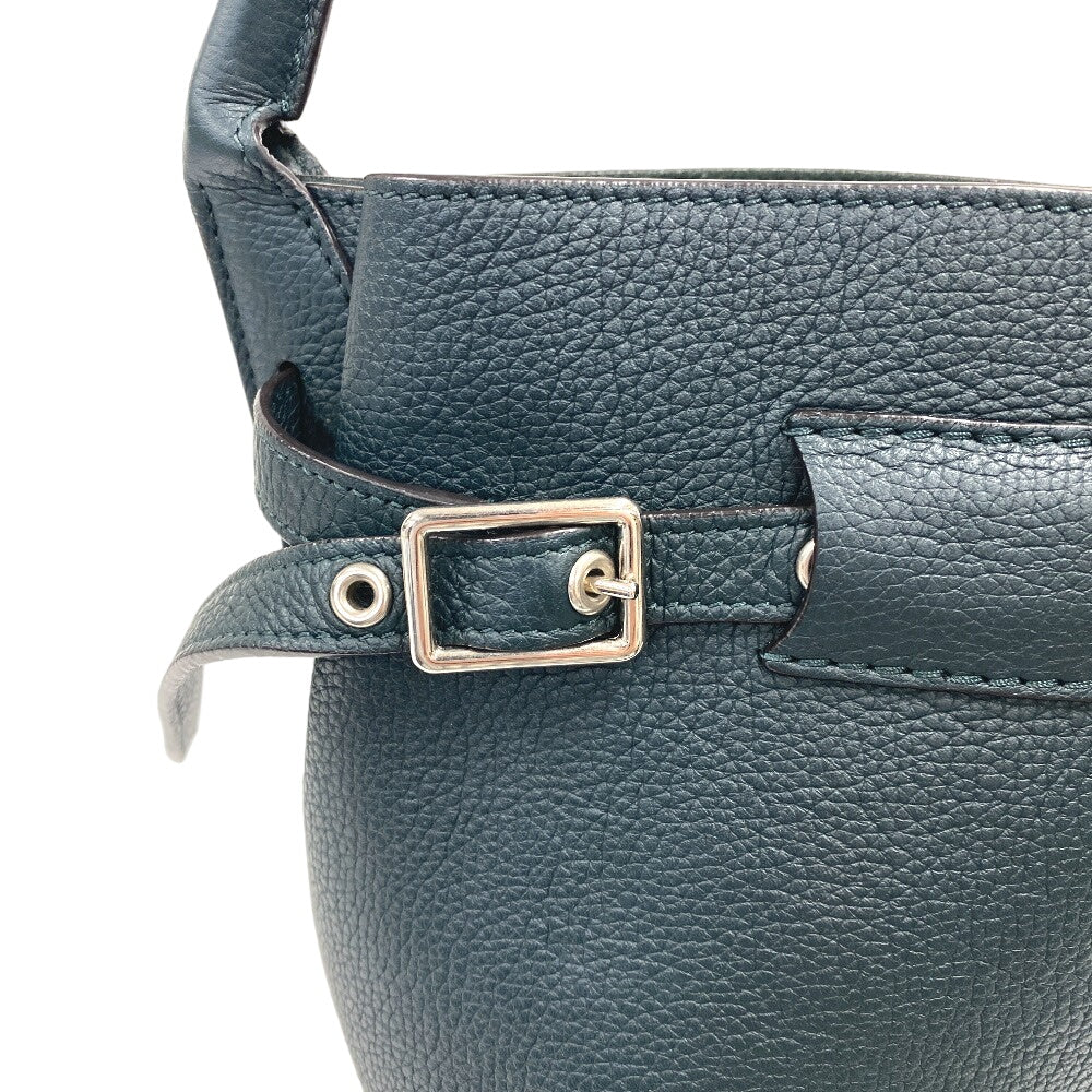 CELINE Handbag leather green Bucket Nano Big bag Women Used