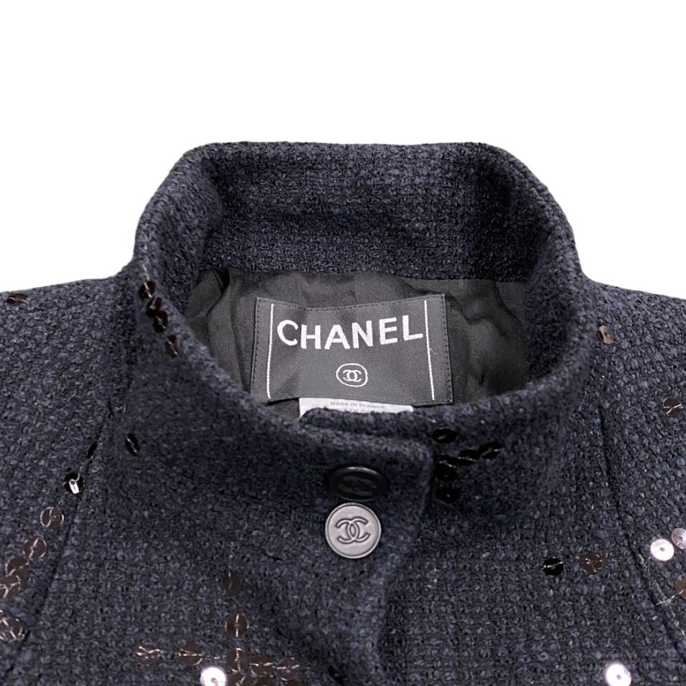CHANEL setup P19919V11517 Cotton, Wool black tweed COCO Button