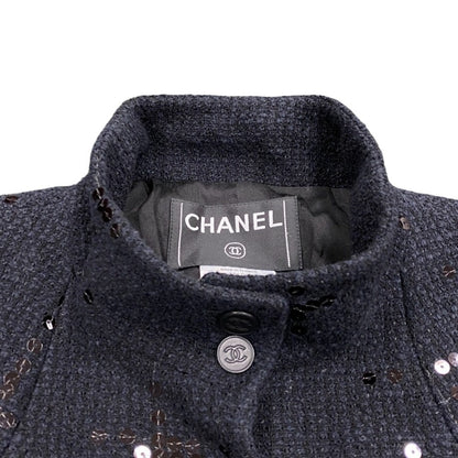 CHANEL setup P19919V11517 Cotton, Wool black tweed COCO Button