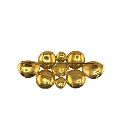 CHANEL Brooch Gold Plated, Faux Pearl, Color Stone multicolor 93P Gripoa Women New