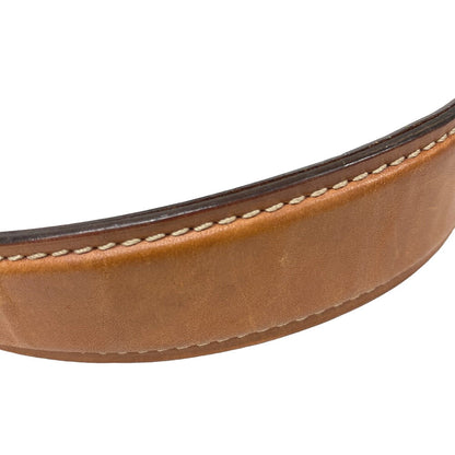 CELINE Shoulder Bag leather Brown Macadam Gancini Women Used