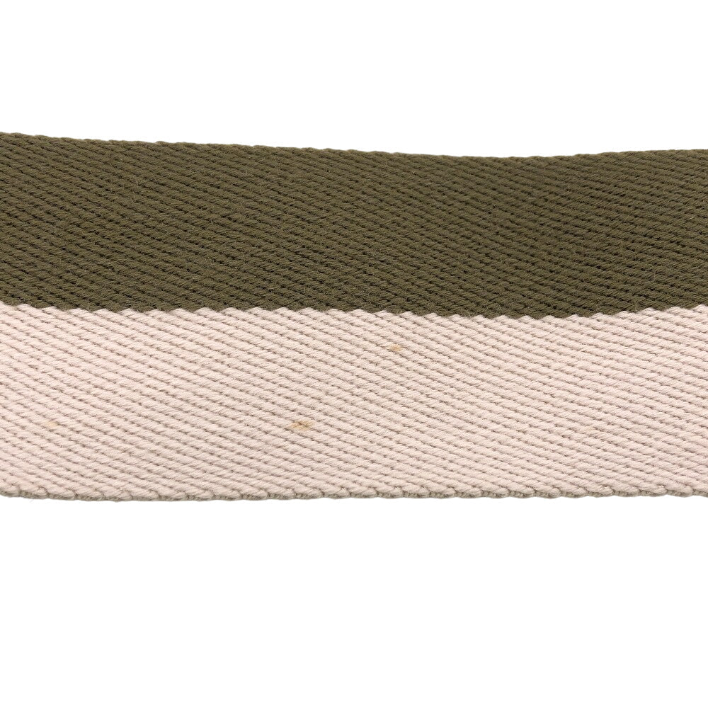 CELINE Shoulder strap Canvas, Leather khaki Women Secondhand