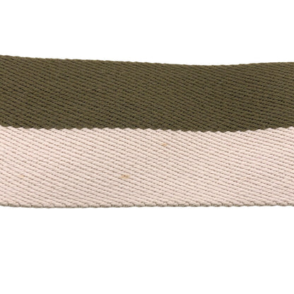 CELINE Shoulder strap Canvas, Leather khaki Women Secondhand