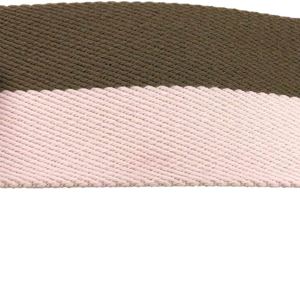 CELINE Shoulder strap Canvas, Leather khaki Women Secondhand