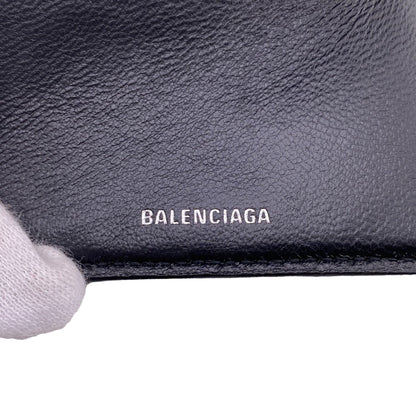 BALENCIAGA Tri-fold wallet 593813 leather black Every day Women