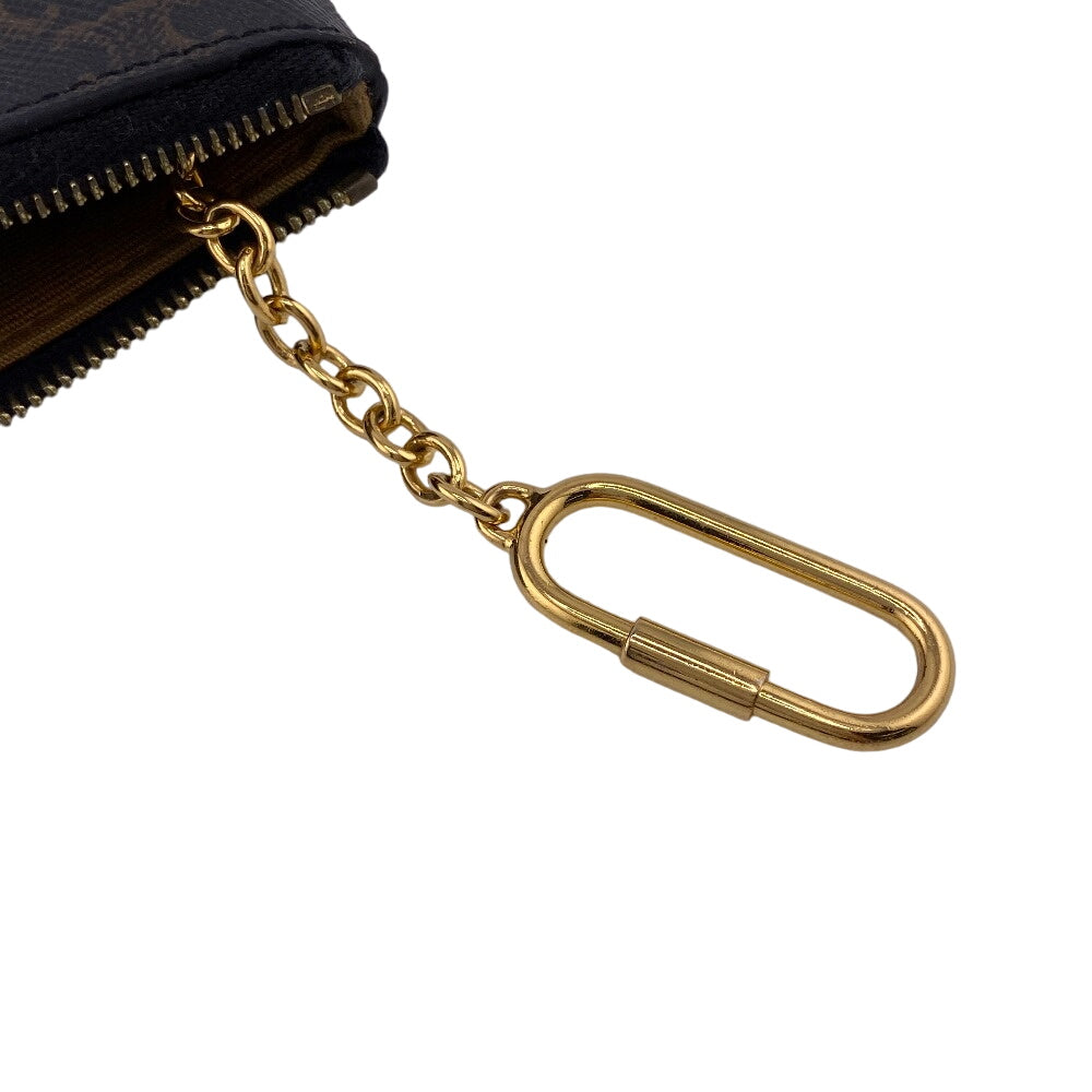 CELINE Coin case leather Brown logo Triomphe Women Secondhand