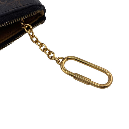 CELINE Coin case leather Brown logo Triomphe Women Secondhand