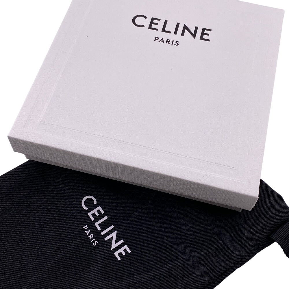 CELINE Coin case leather Brown logo Triomphe Women Secondhand
