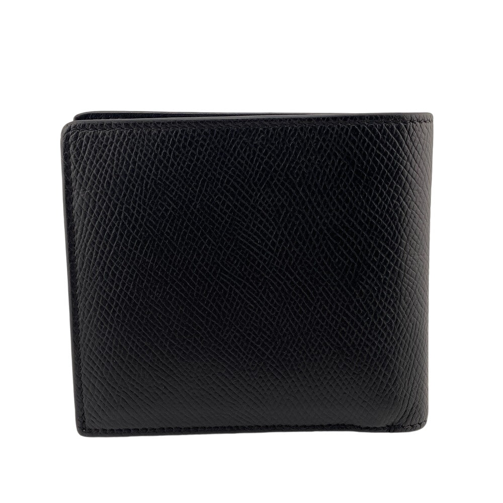 CELINE Bifold Wallet leather black Bi-fold mens Used