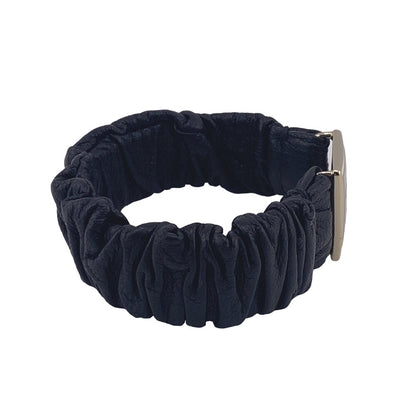 CHANEL hair accessory leather black COCO Mark