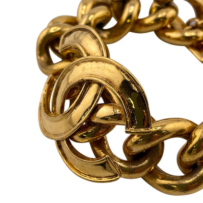 CHANEL bracelet Gold Plated gold COCO Mark
