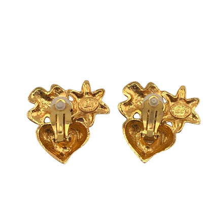 CHANEL Earring Gold Plated gold Lacroix