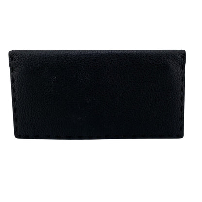 FENDI Long Wallet Purse 7M0355 leather black Celeria