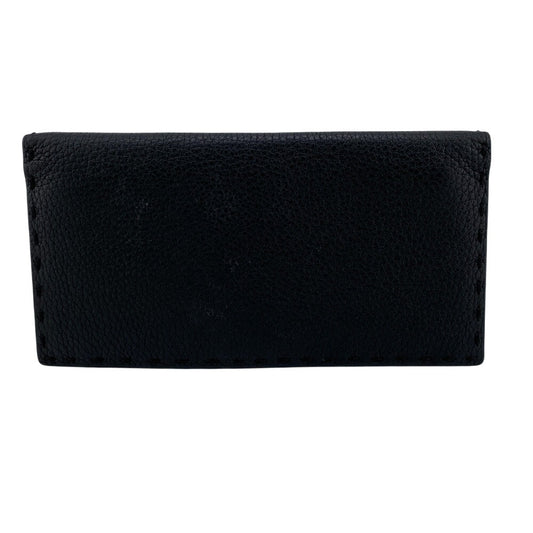 FENDI Long Wallet Purse 7M0355 leather black Celeria