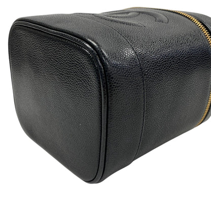 CHANEL Handbag Caviar skin black COCO Mark