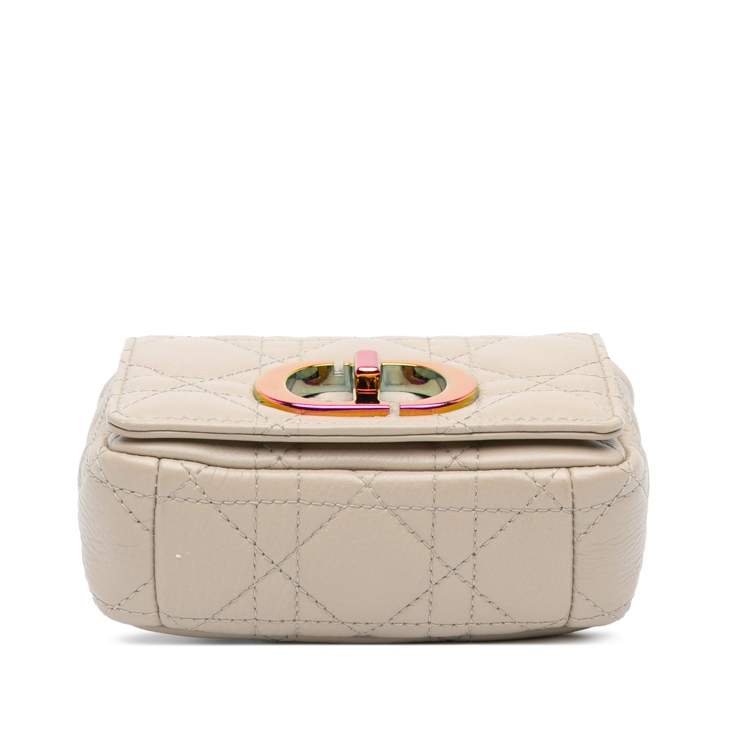 Micro Supple Calfskin Cannage Caro Bag