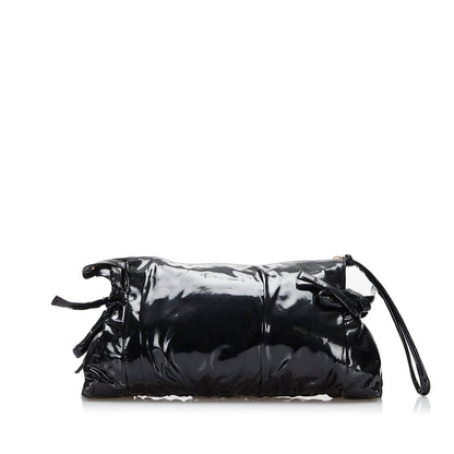 Gucci Large Patent Hysteria Clutch Clutch Bag