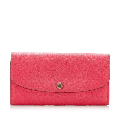 LOUIS VUITTON Empreinte Emilie Wallet Red
