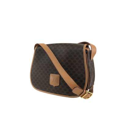 CELINE  Flap Shoulder bag Brown Vintage kbjacj