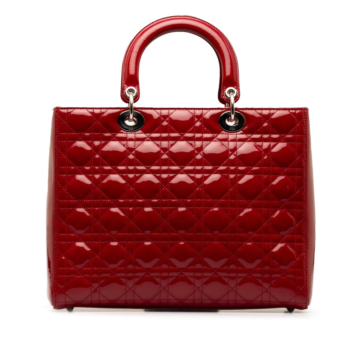 Large Patent Cannage Lady Dior