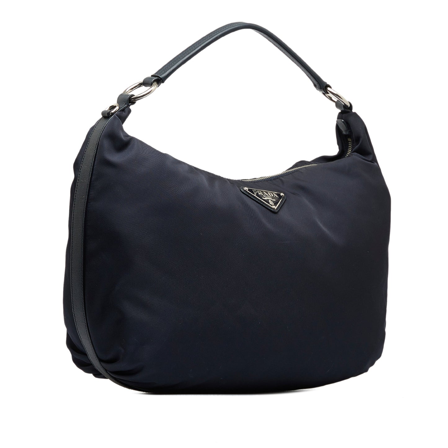 Prada Hobo Bag Blue Tessuto