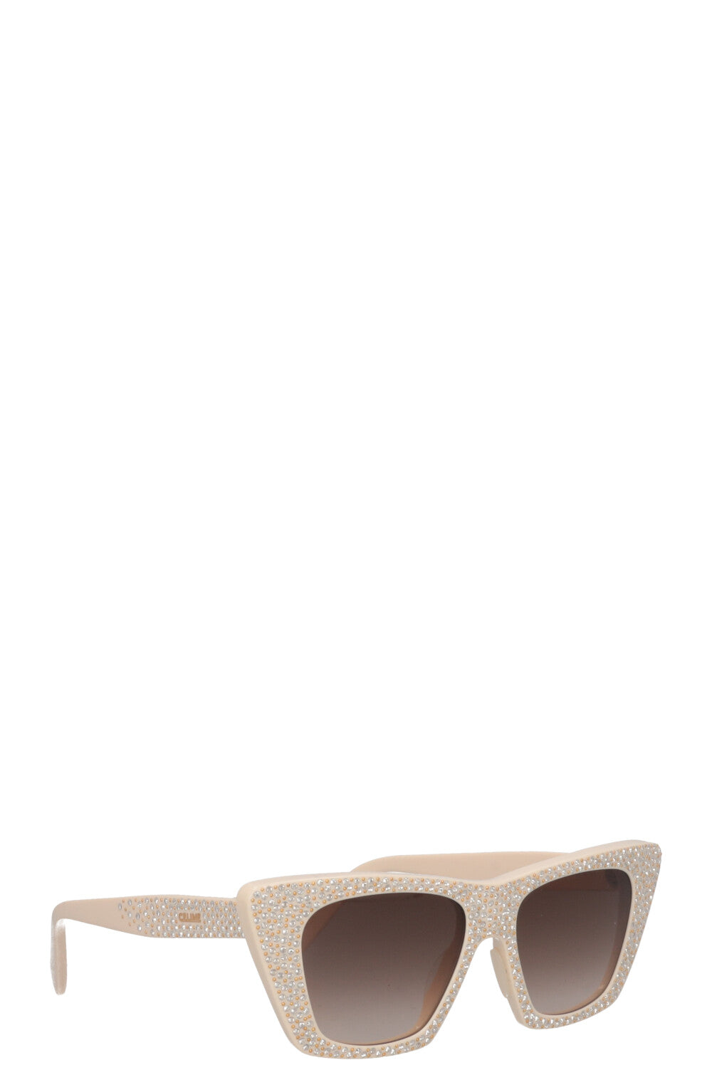 CELINE CL4187IS Sunglasses Strass Ivory