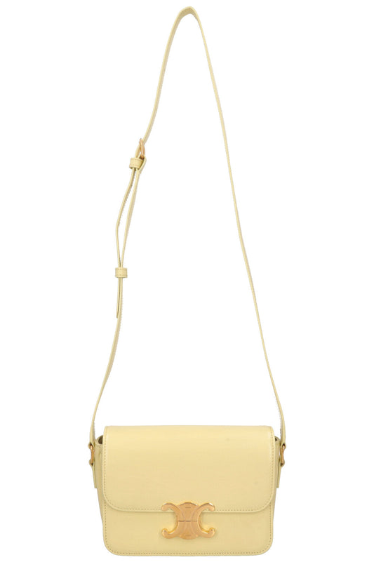 CELINE Teen Triomphe Bag Butter Yellow