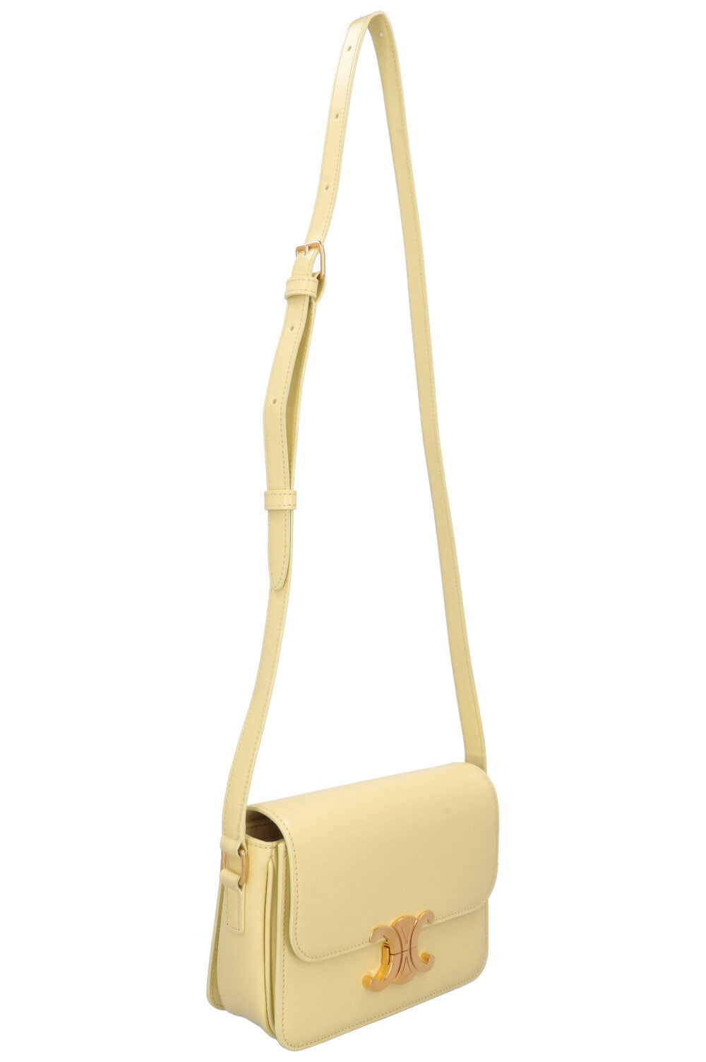 CELINE Teen Triomphe Bag Butter Yellow