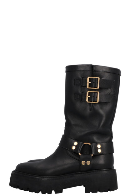 CELINE Biker Boots Black