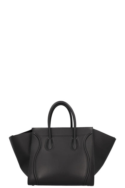 CÉLINE Medium Phantom Luggage Handbag Black
